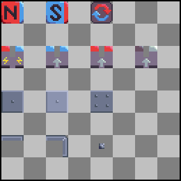 Overview of various platforms and magnets redrawn for use in Godot